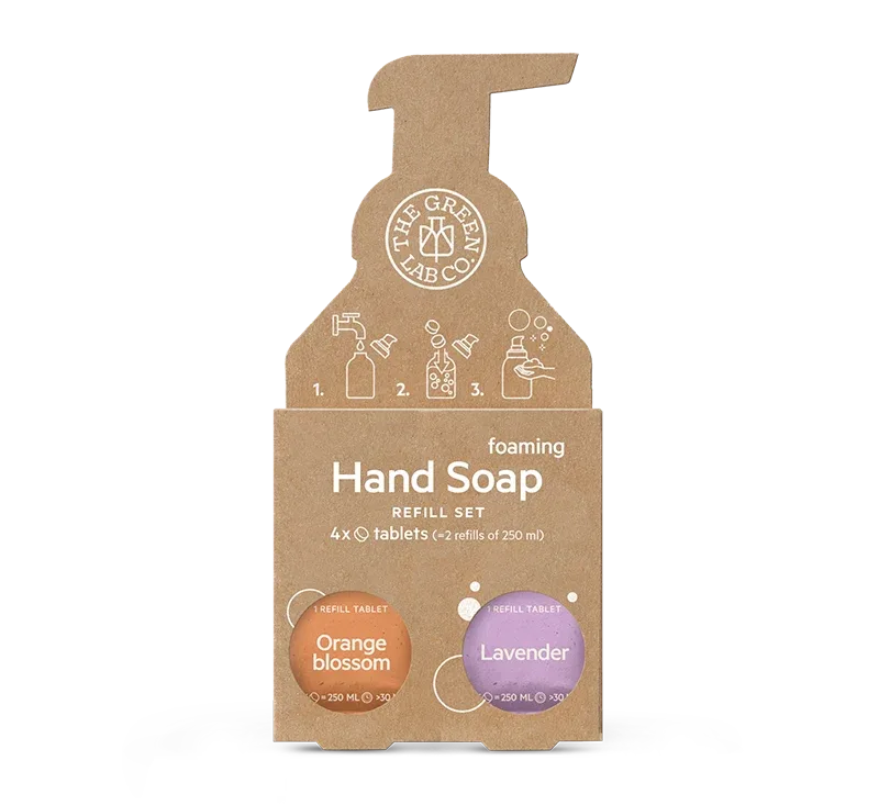 The Green Lab Hand Soap Tabs Orange & Lavender 4x125ml The Green Lab