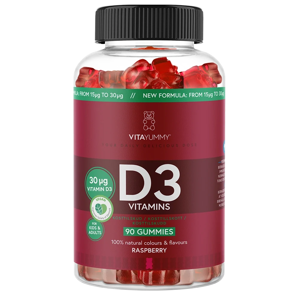 VitaYummy D3 Raspberry 90 st VitaYummy