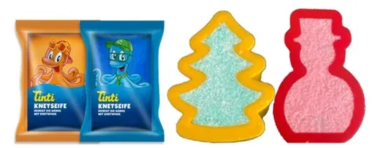 Tinti Julkul Med Tvålmassa I Formar & Badfärg Tinti