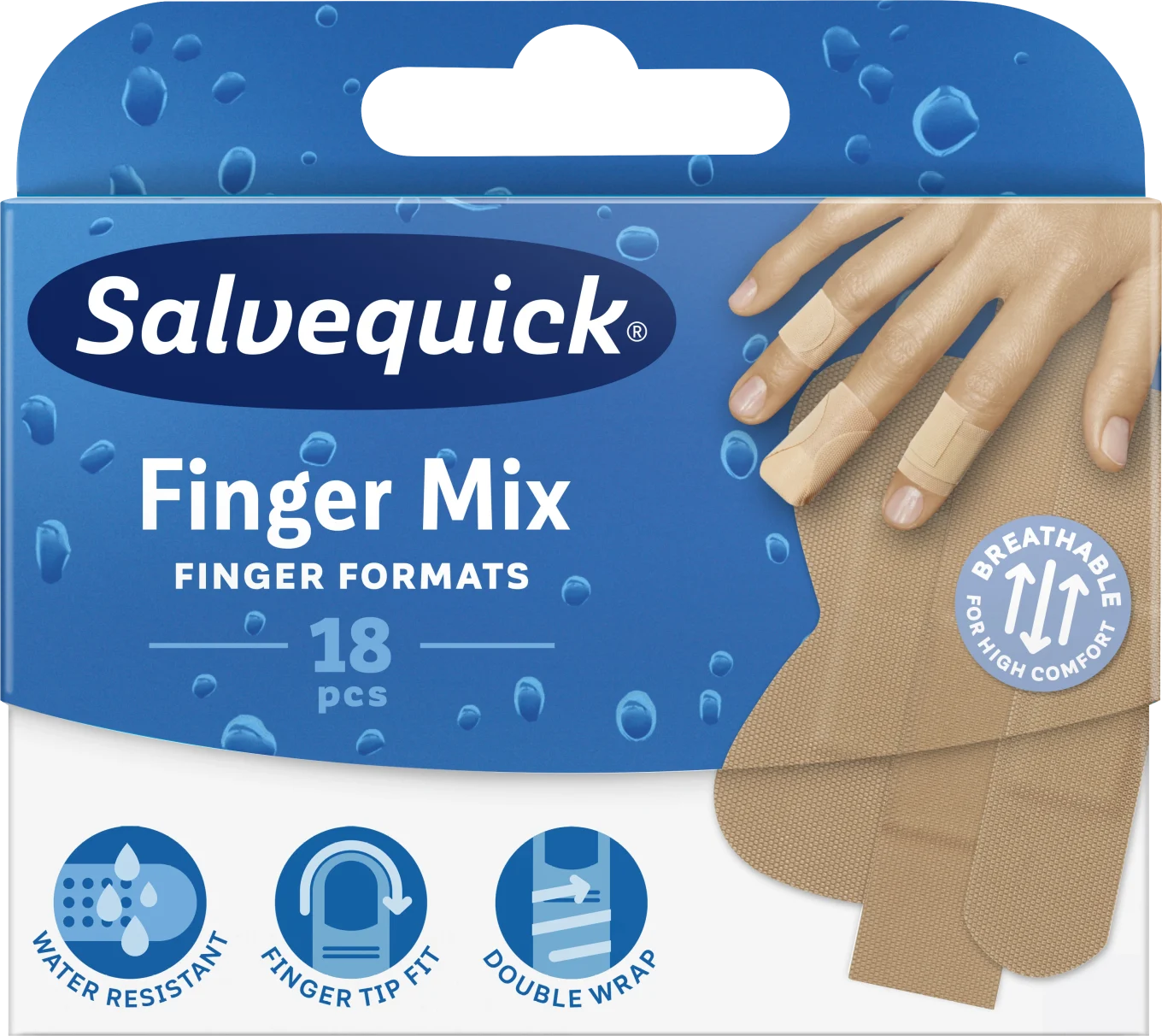 Salvequick Finger Mix 18 st Salvequick