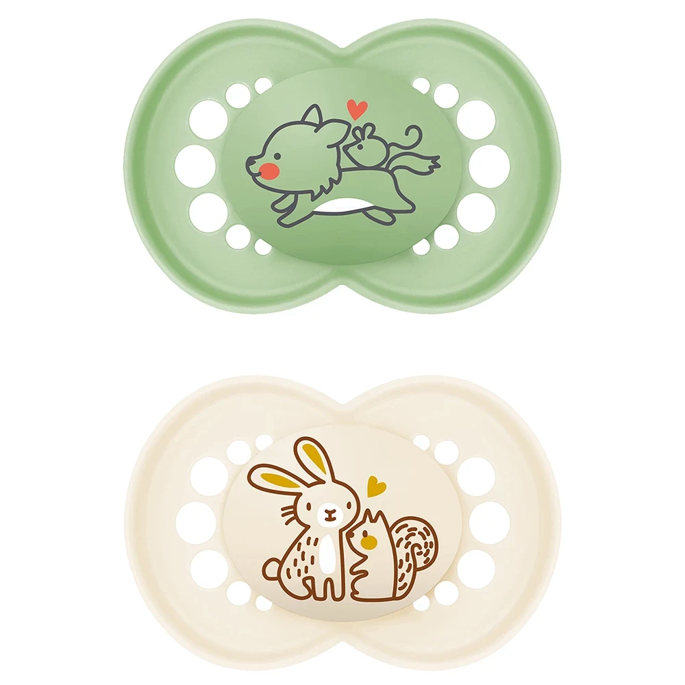 MAM Original Napp 16-36 mån Silk Mixade Färger 2-pack Mam