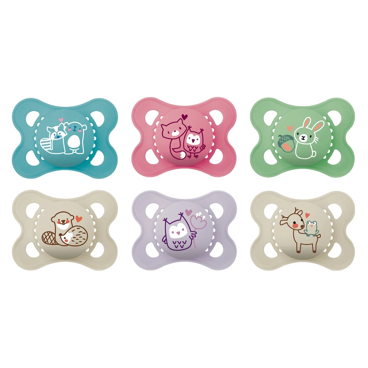 MAM Original Napp 0-6 mån Silk Mixade Färger 2-pack Mam