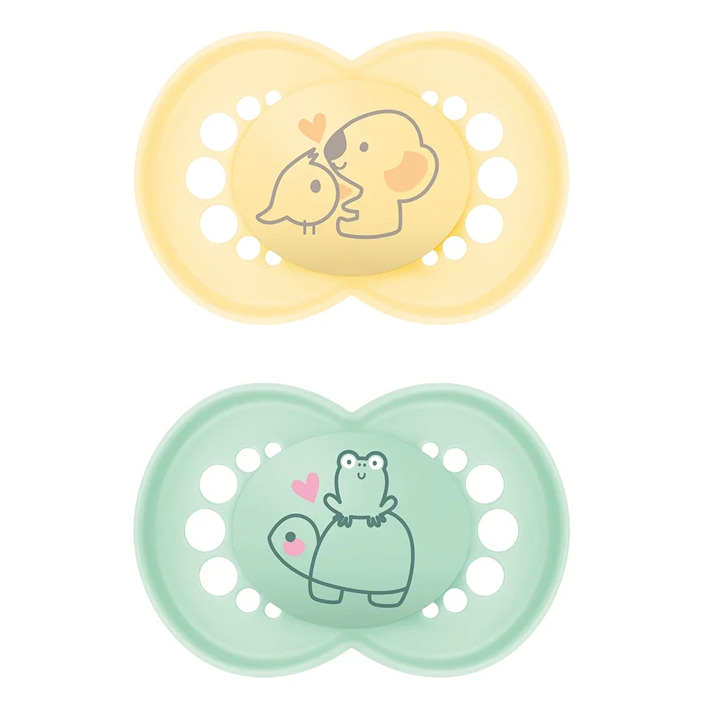 MAM Original Napp 6-16 mån Silk Mixade Färger 2-pack Mam