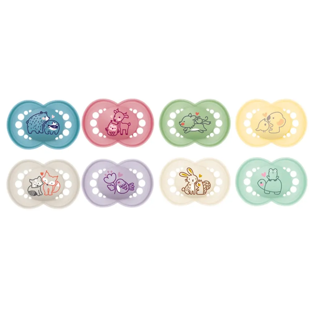 MAM Original Napp 6-16 mån Silk Mixade Färger 2-pack Mam