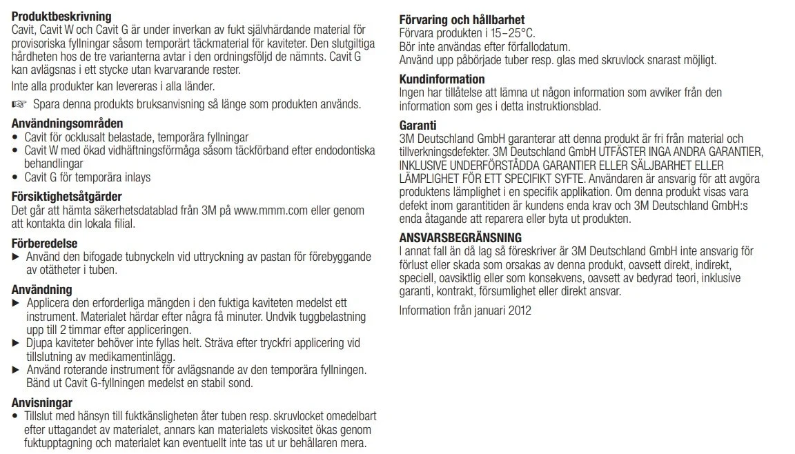 3M Cavit W 7 g x 10 st 3M