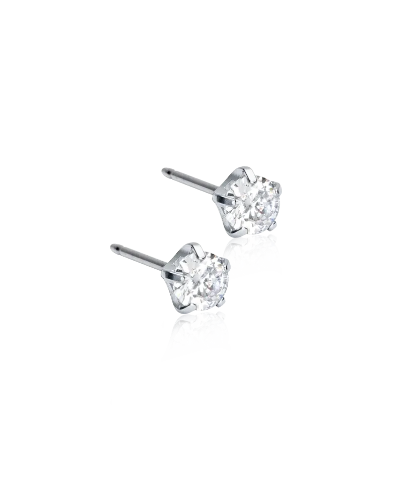 Blomdahl ST Tiffany Precious CZ white 5 mm Blomdahl