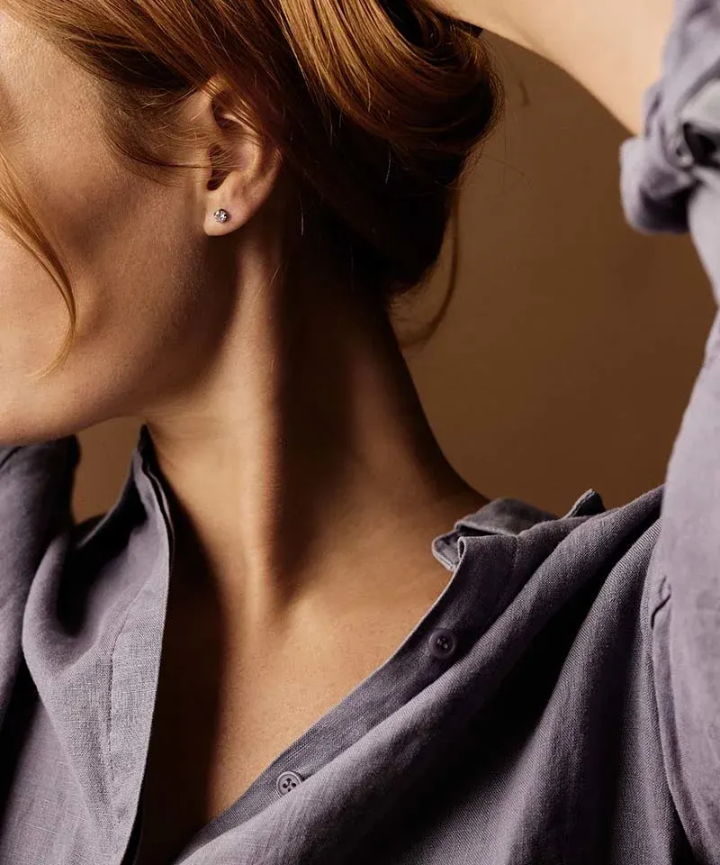 Blomdahl ST Tiffany Precious CZ white 5 mm Blomdahl