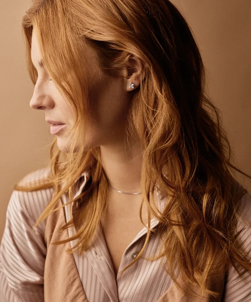 Blomdahl ST Tiffany Edge CZ white 7 mm Blomdahl