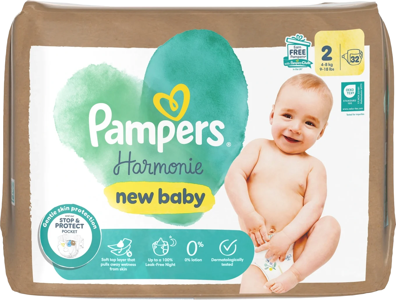 Pampers Harmonie Storlek 2 4-8 kg 32 st Pampers