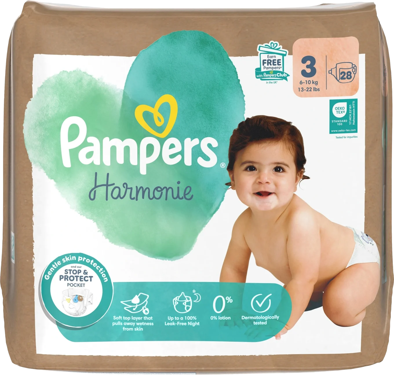 Pampers Harmonie Storlek 3 Taped 6-10 kg 28 st Pampers