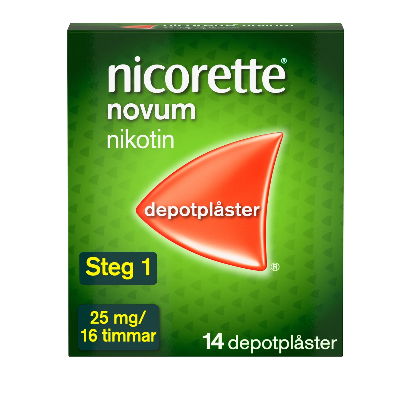 Nicorette Novum depotplåster 25 mg/16 timmar 14 st Nicorette