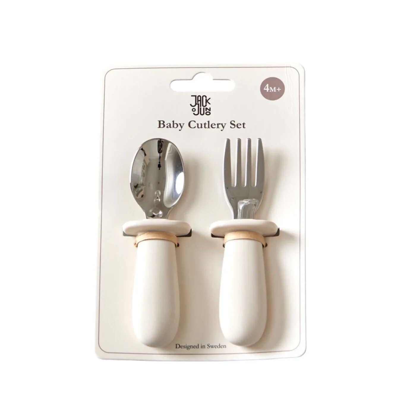Jack o Juno Klassiskt Bestickset För Baby Cream Jack o Juno