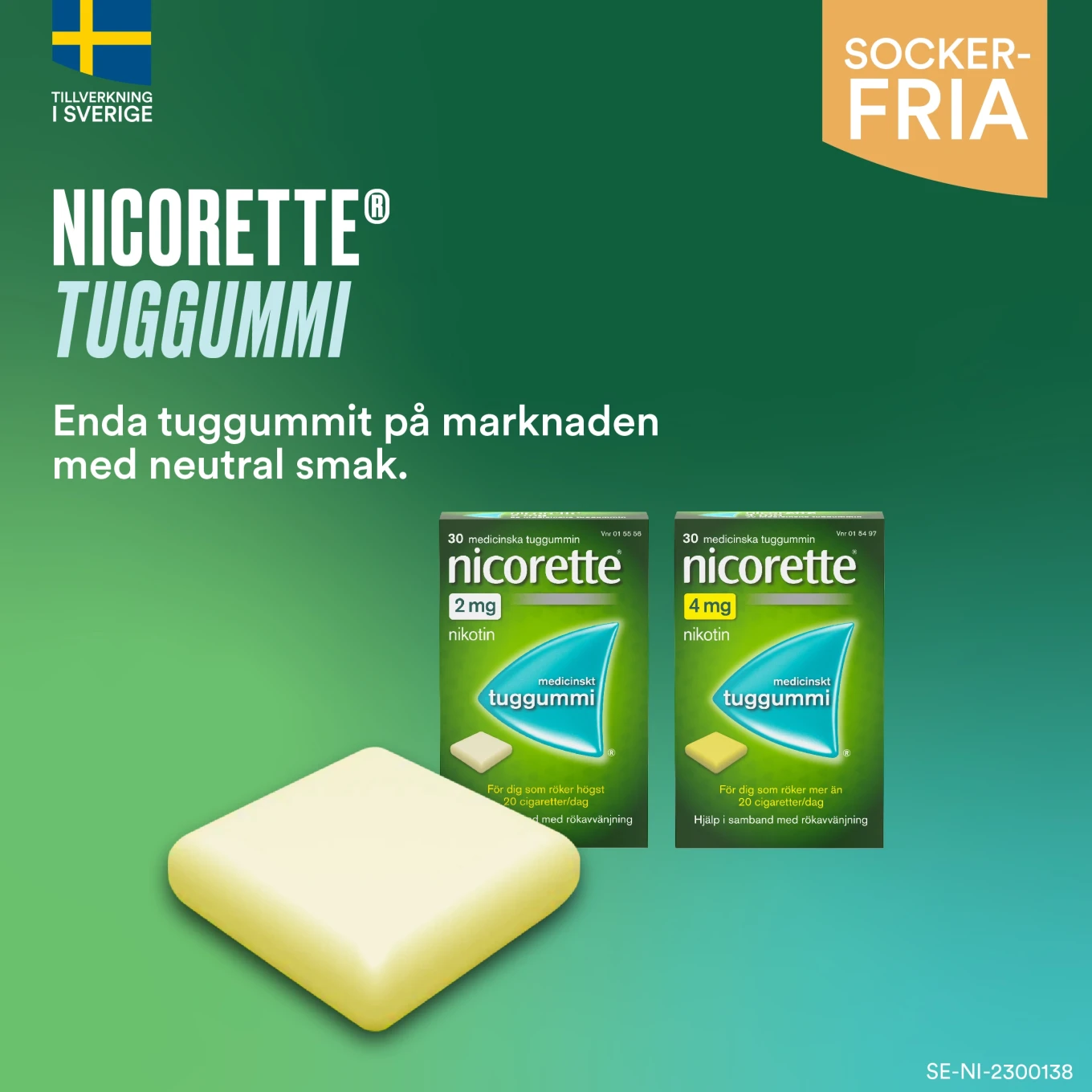 Nicorette medicinskt tuggummi 2 mg 30 st Nicorette