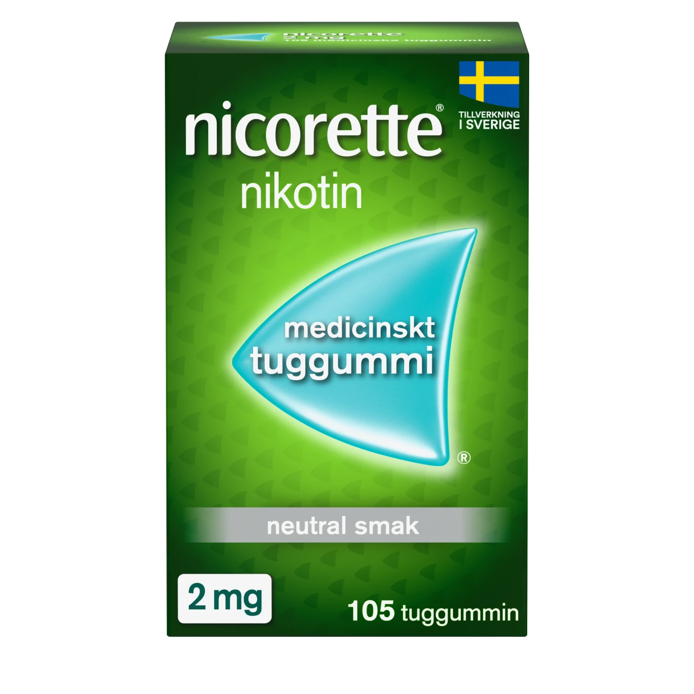 Nicorette medicinskt tuggummi 2 mg 105 st Nicorette