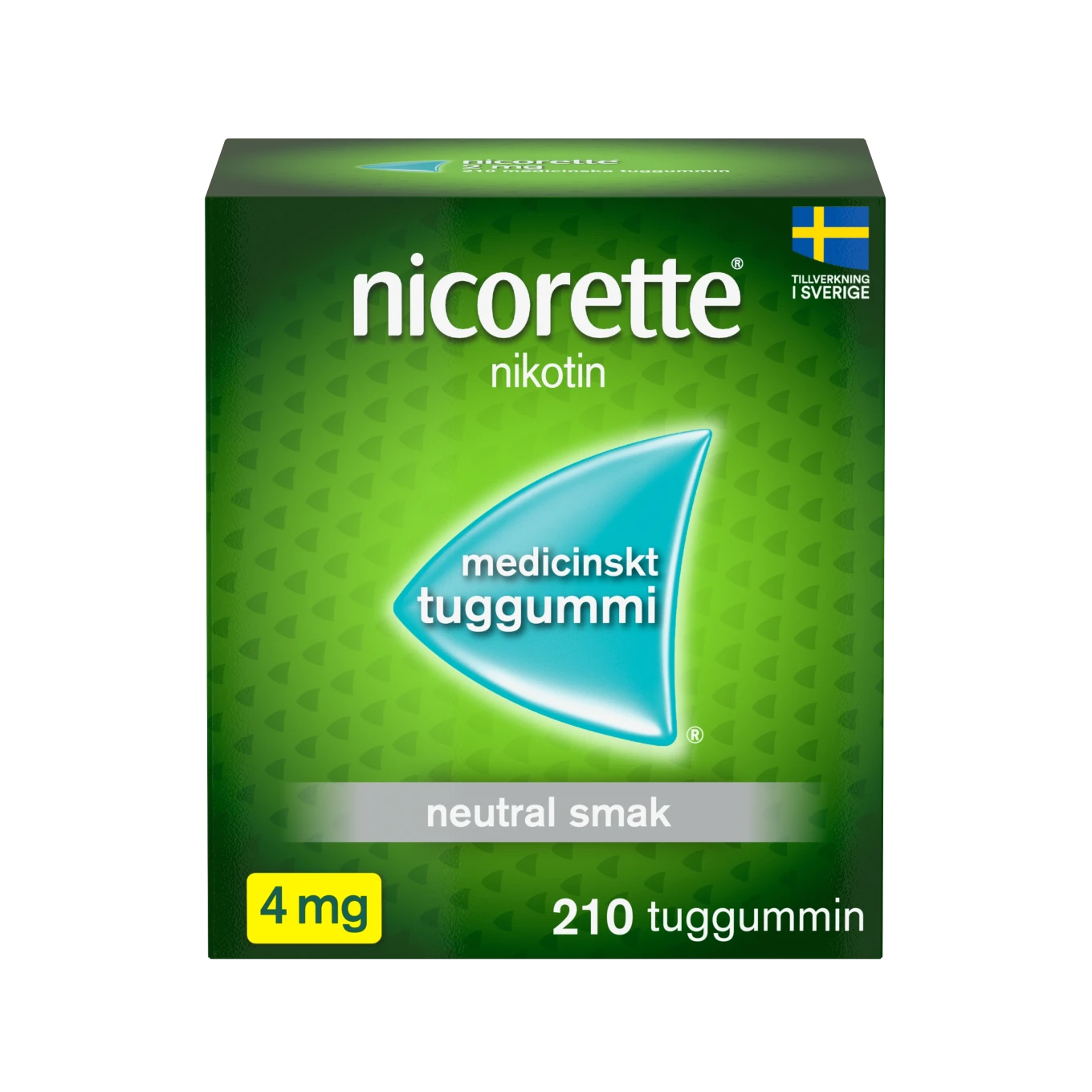 Nicorette medicinskt tuggummi 4 mg 210 st Nicorette