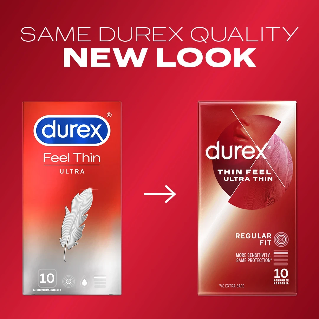 Durex Thin Feel Ultra Thin Kondom 10 st Durex