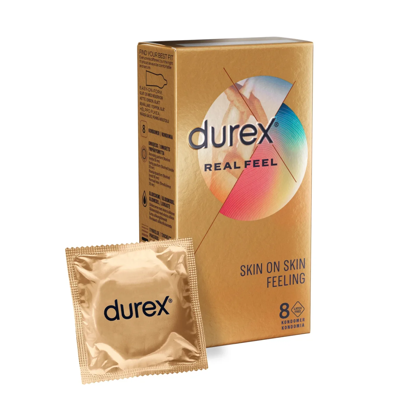 Durex Real Feel Kondomer 8 st Durex