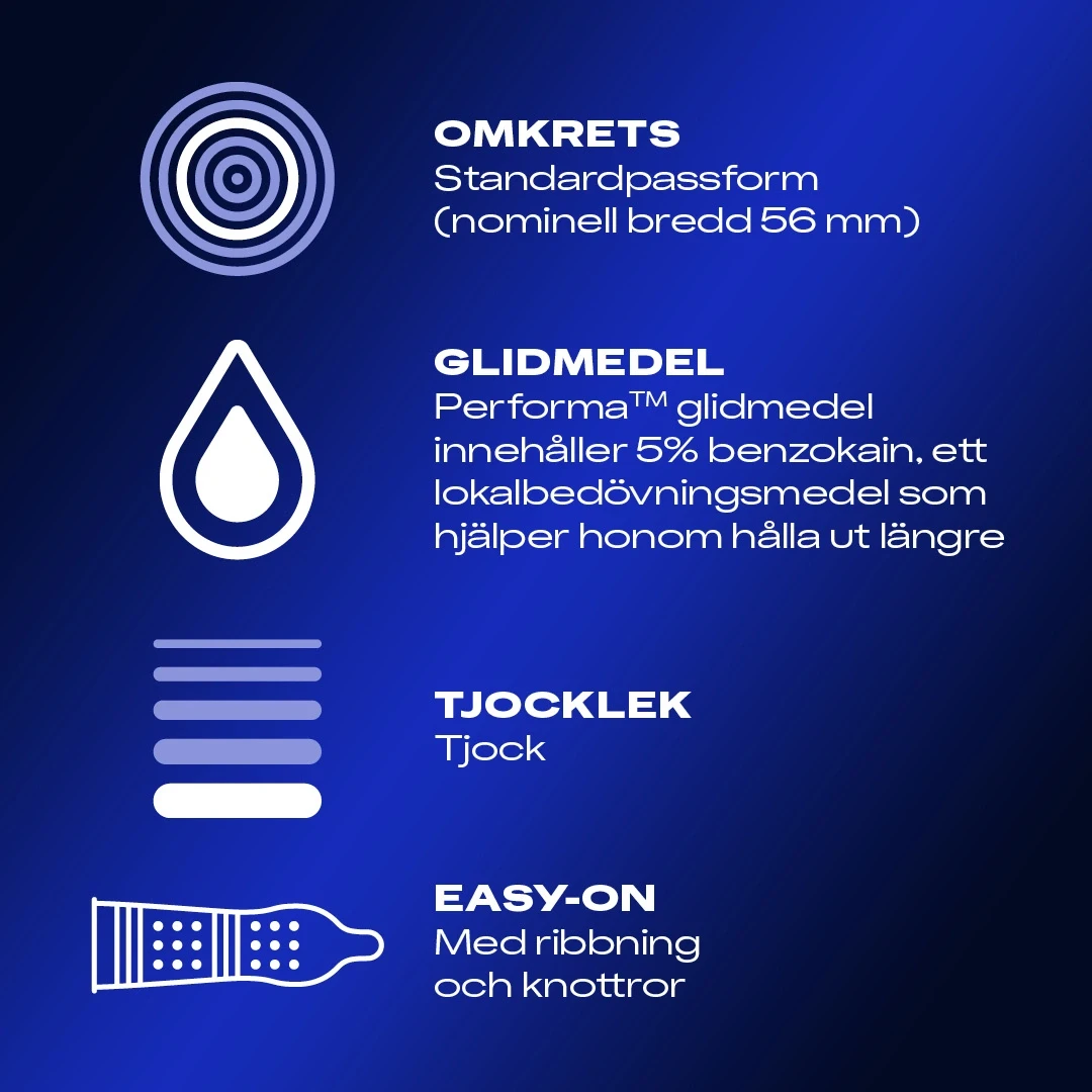 Durex Mutual Climax Kondom 10 st Durex