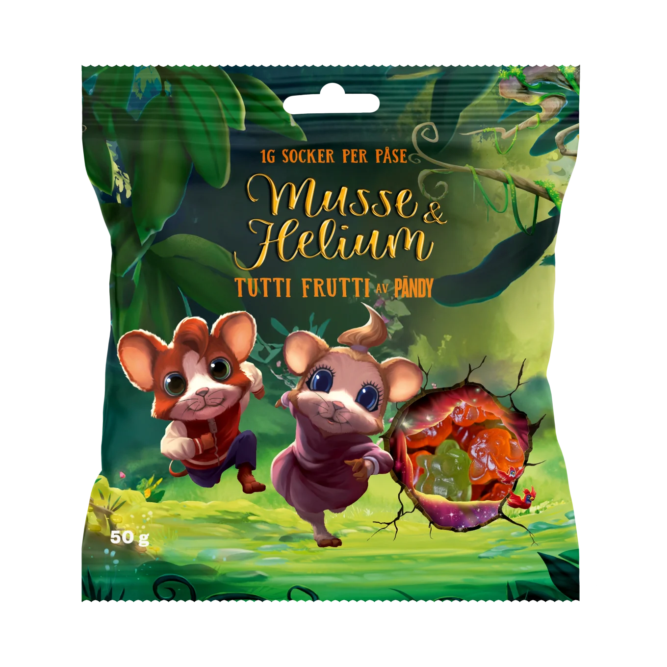 Pändy Candy Musse & Helium Tutti Frutti 50 g Pändy