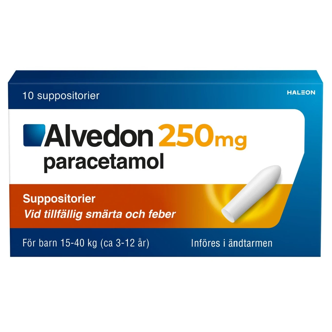 Alvedon suppositorium 250 mg 10 st Alvedon