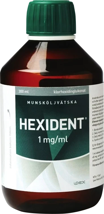Hexident munskölj 1mg/ml Hexident