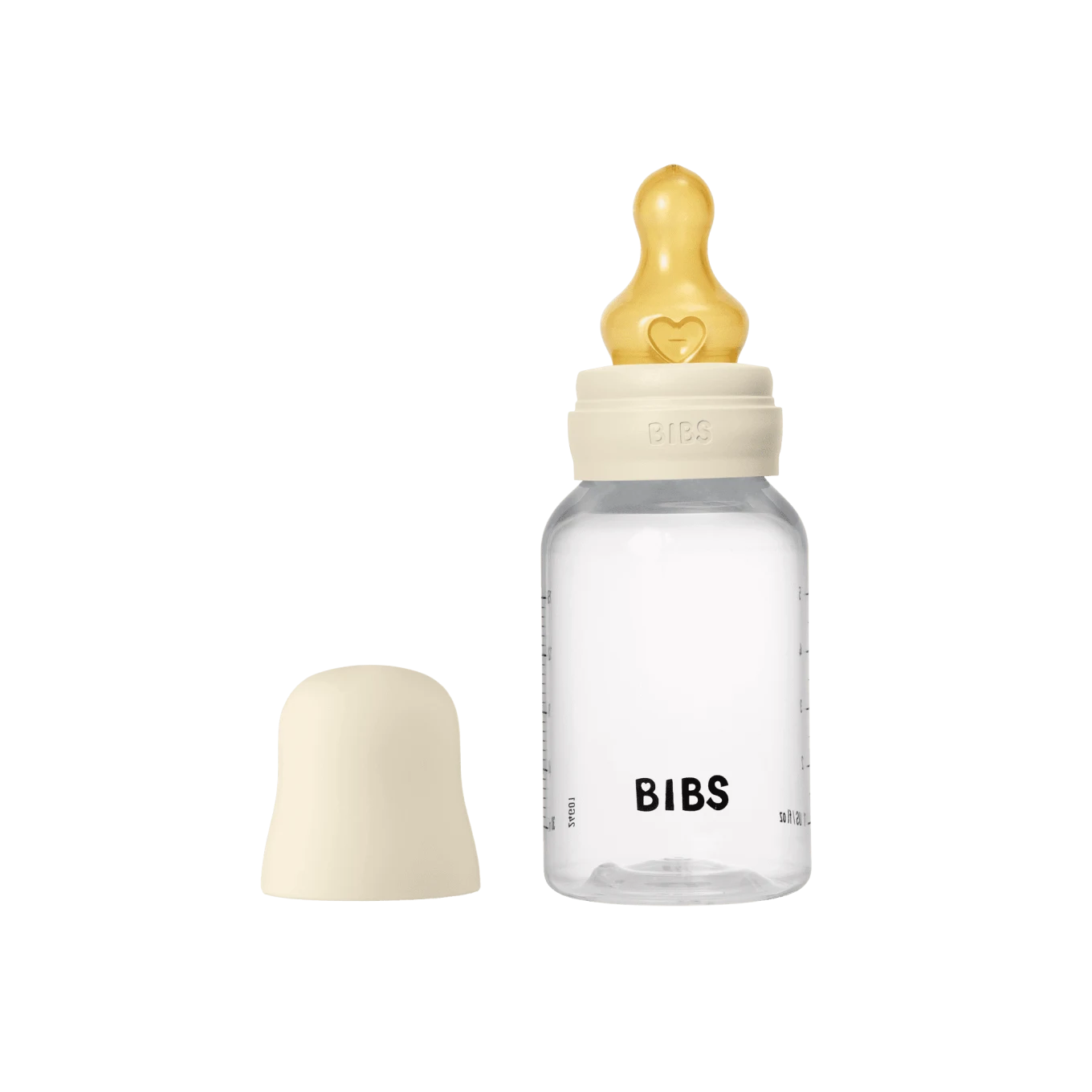 BIBS Baby Bottle Round Latex Slow Flow Ivory 150 ml 1-pack Bibs