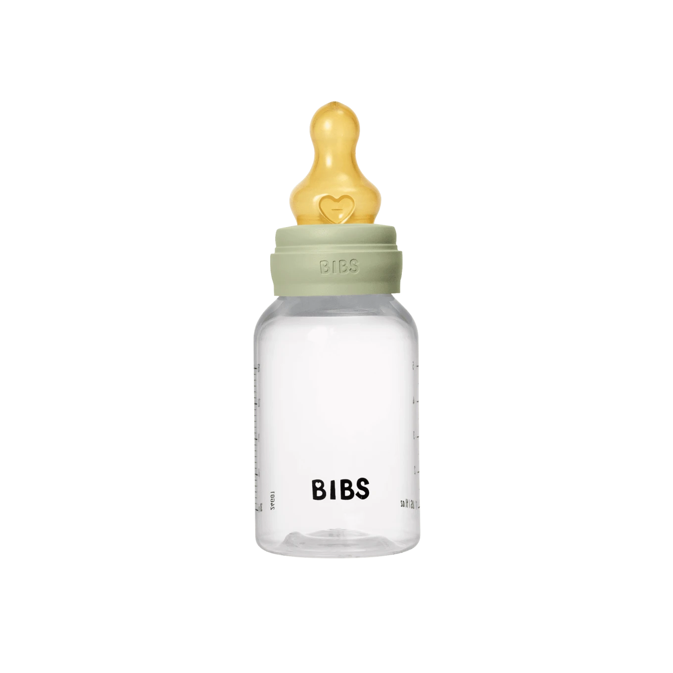 BIBS Baby Bottle Round Latex Slow Flow Sage 150 ml 1-pack Bibs