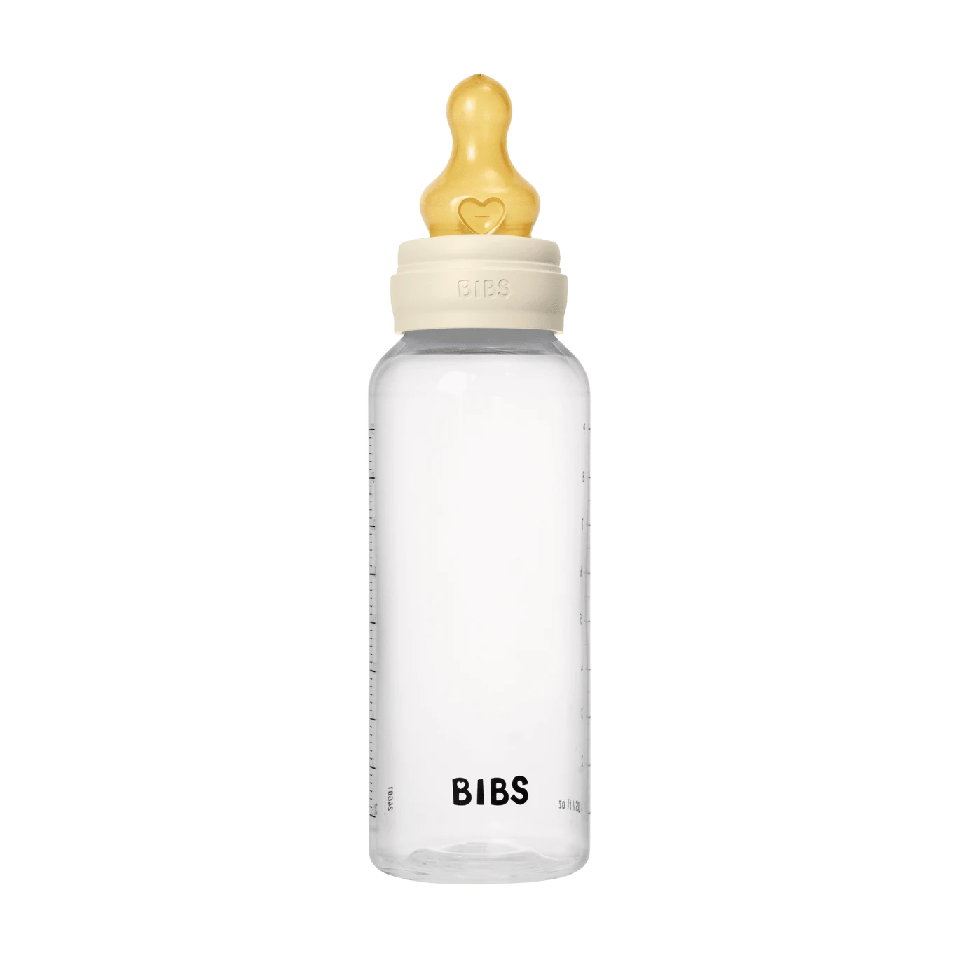 BIBS Baby Bottle Round Latex Medium Flow Ivory 270 ml 1-pack Bibs