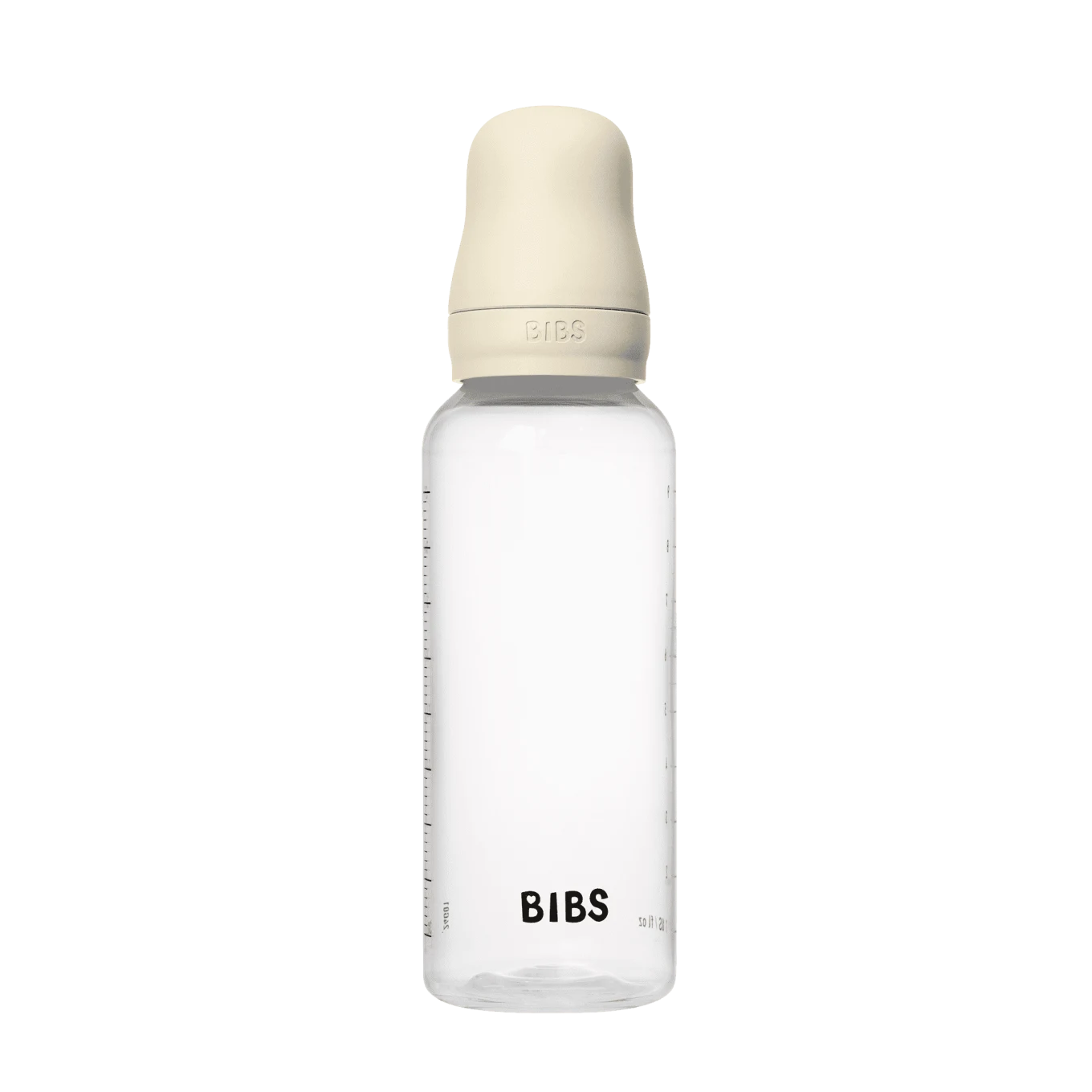 BIBS Baby Bottle Round Latex Medium Flow Ivory 270 ml 1-pack Bibs