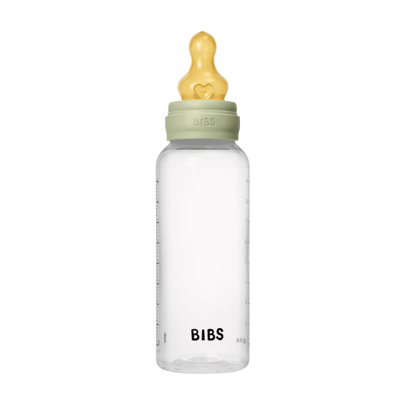BIBS Baby Bottle Round Latex Medium Flow Sage 270 ml 1-pack Bibs