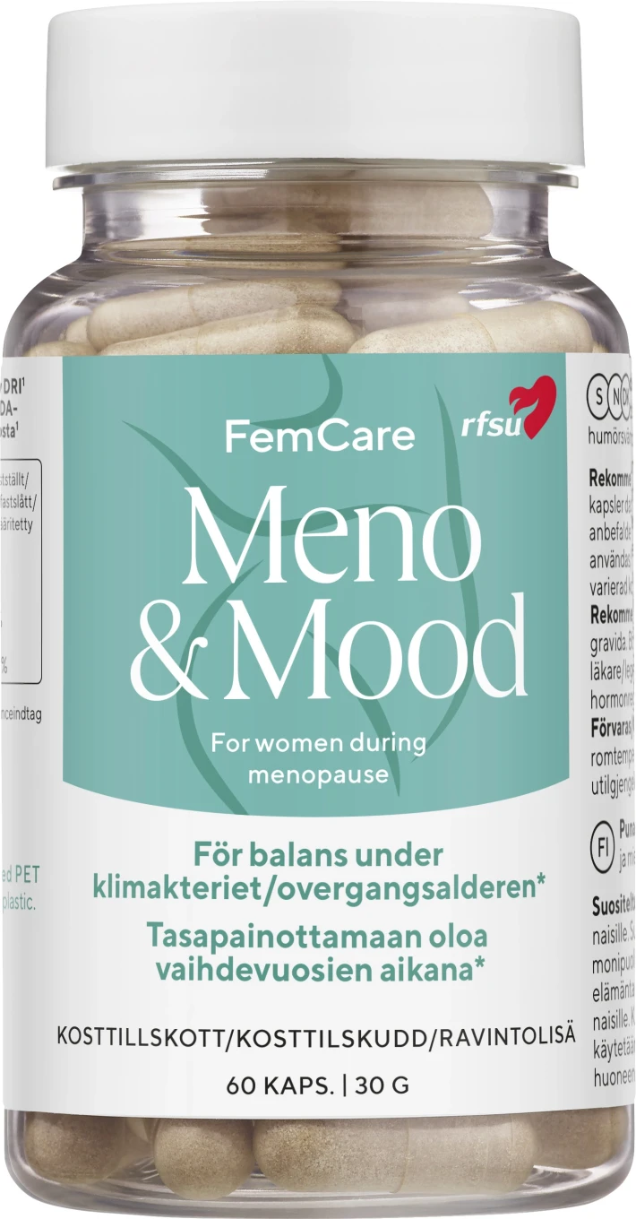 RFSU Femcare Meno&Mood 60 kapslar RFSU