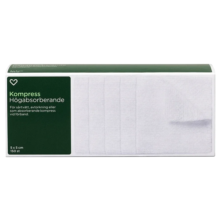 Hjärtats Kompress Högabsorberande 150 st Hjärtats