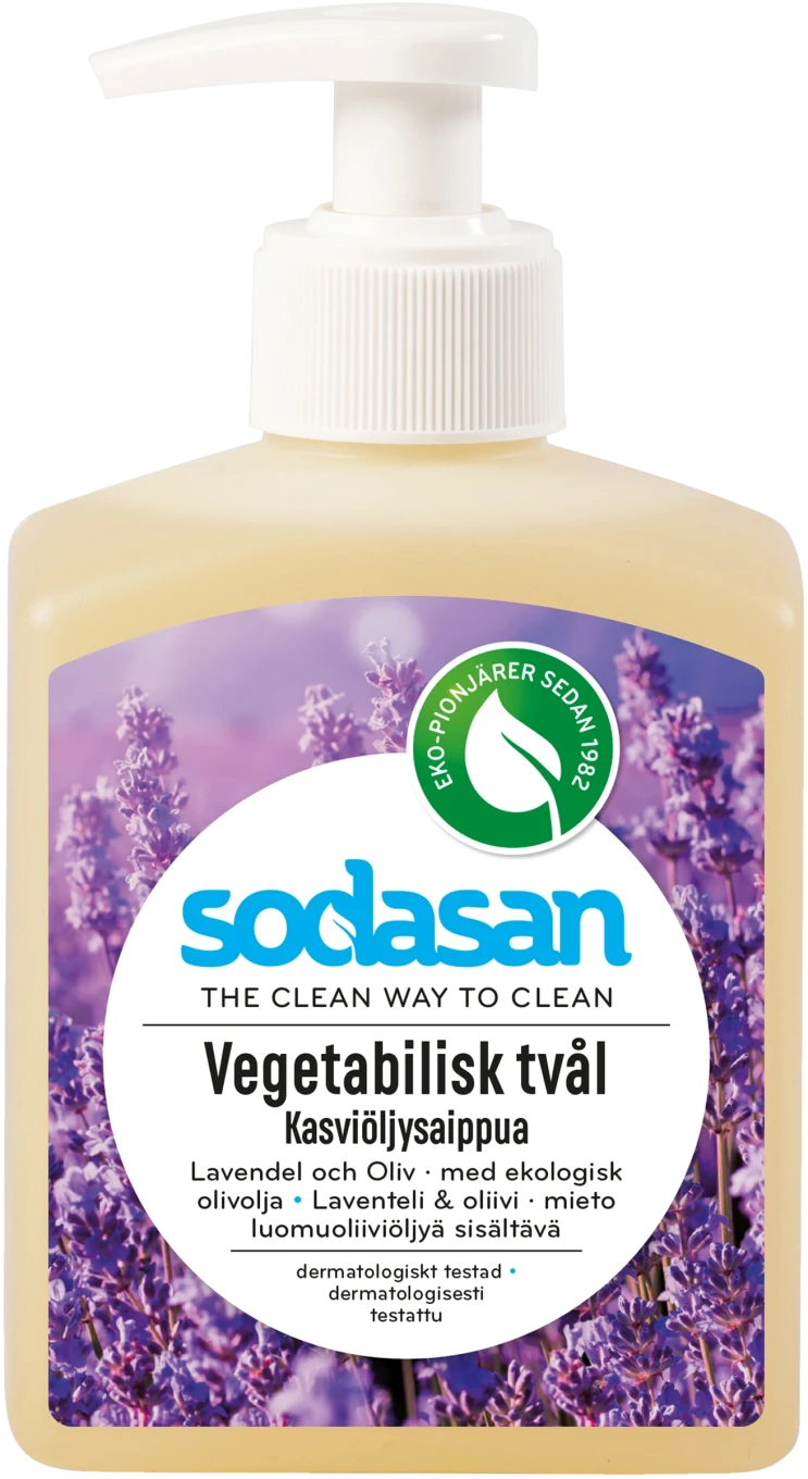 Sodasan Ekologisk Tvål Lavendel & Oliv 300 ml Sodasan