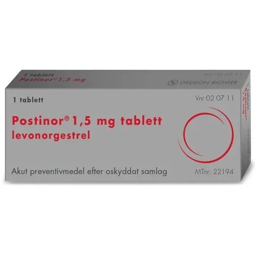Postinor tablett 1,5 mg, 1 st Postinor
