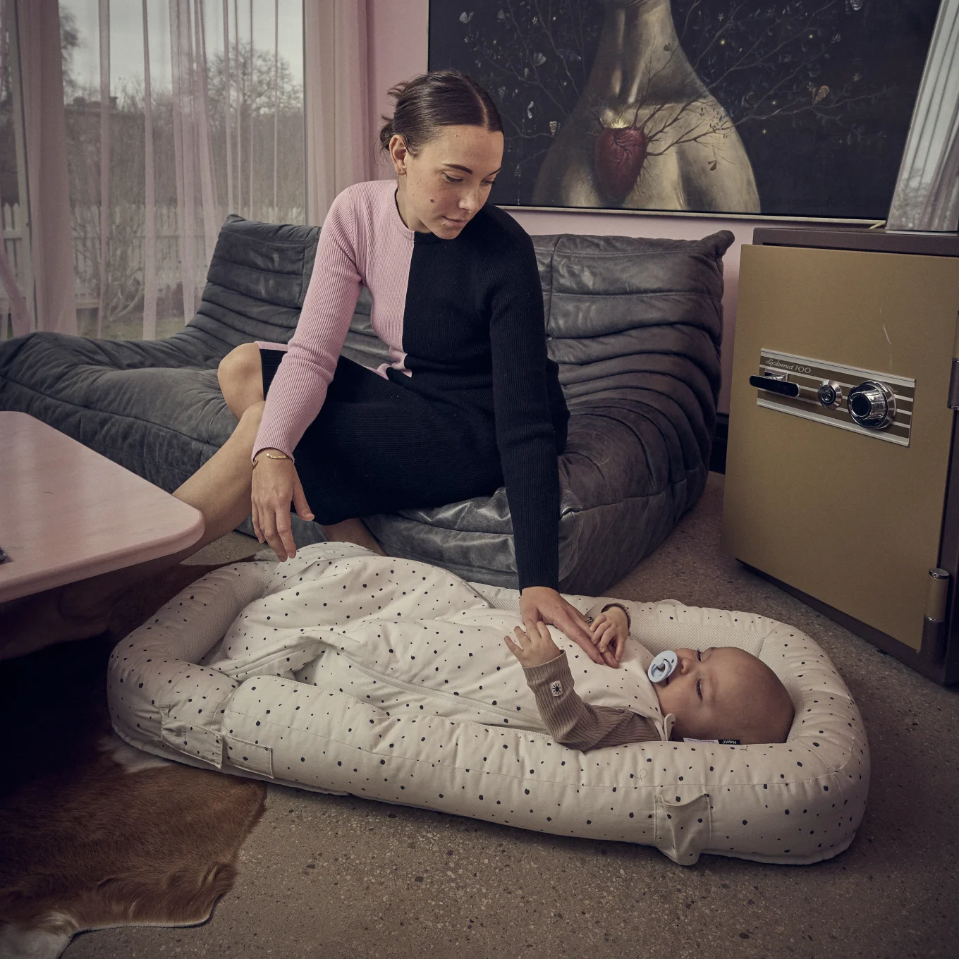 Najell Sovpåse Dot White 0-6 månader Najell