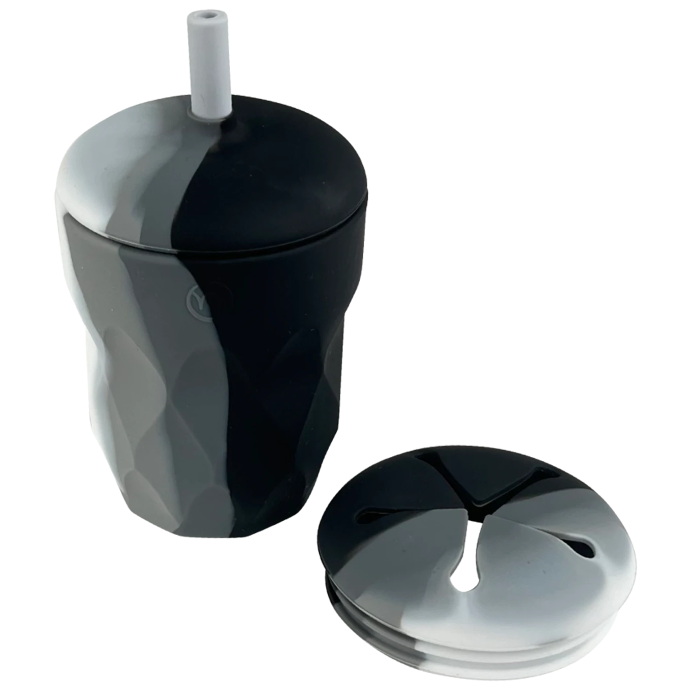 Najell Barnmugg Med Sugrör & Snacklock Moonstone Black Najell