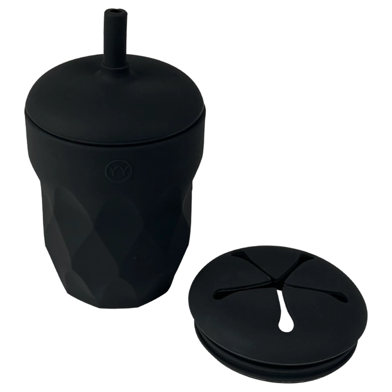 Najell Barnmugg Med Sugrör & Snacklock Moonstone Black Najell