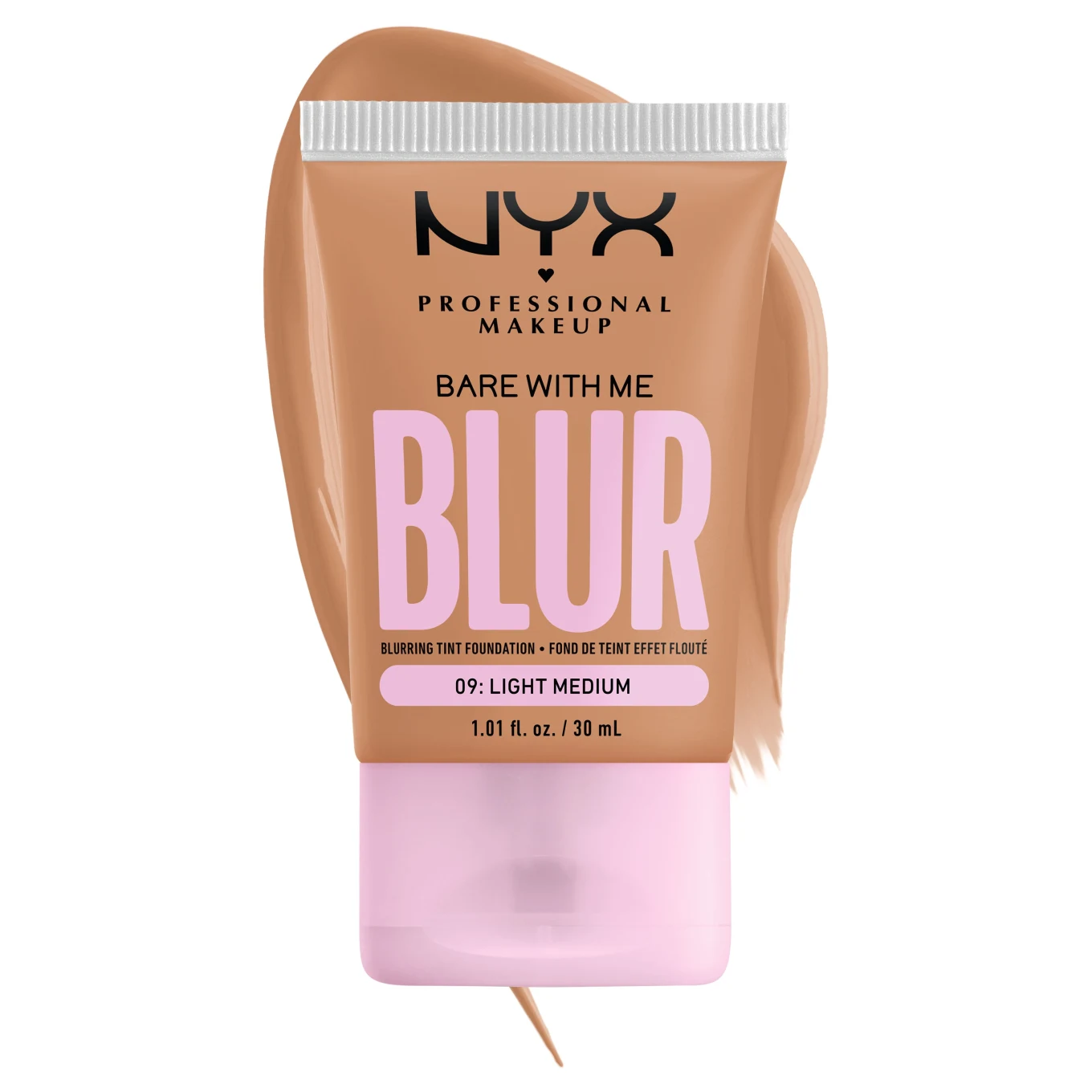 NYX Professional Makeup Bare With Me Blur Tint Foundation 30 ml 09 Light Medium NYX Professional Makeup