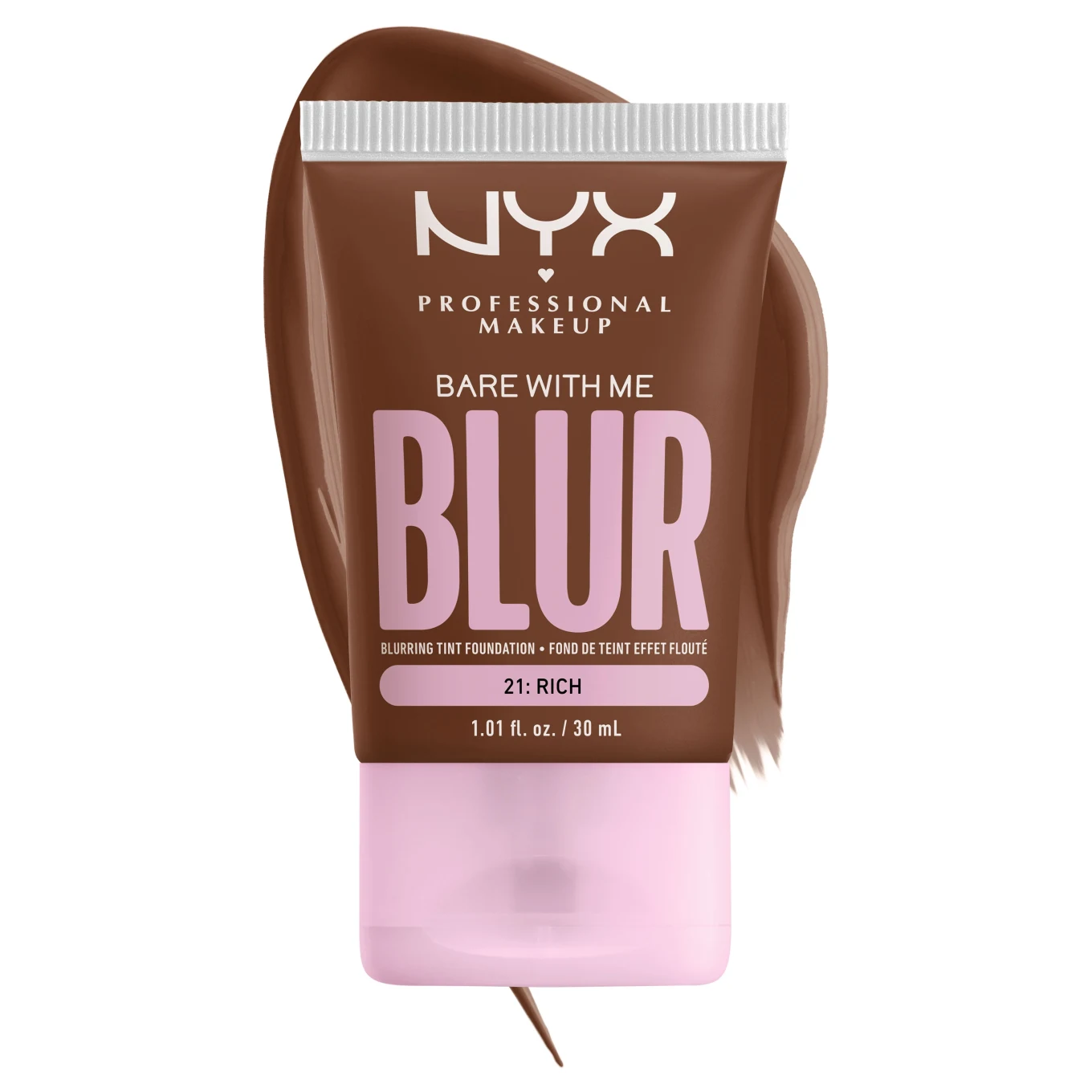 NYX Professional Makeup Bare With Me Blur Tint Foundation 30 ml 21 Rich NYX Professional Makeup