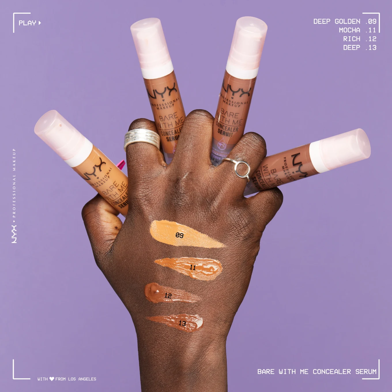 NYX Professional Makeup Bare With Me Concealer Serum 9,6 ml 09 Deep Golden NYX Professional Makeup