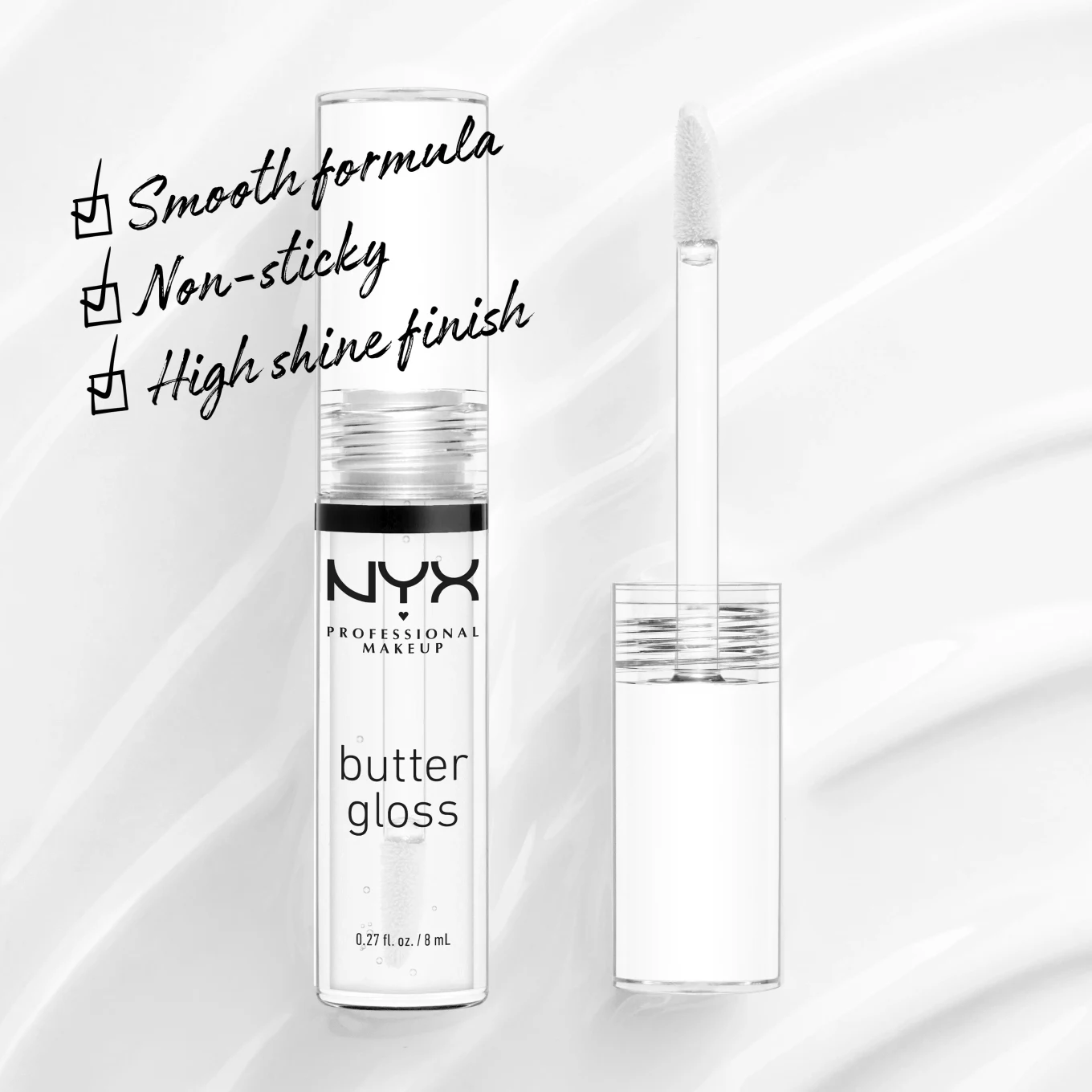 NYX Professional Makeup Butter Gloss Lip Gloss 8 ml 54 Sugar Glass NYX Professional Makeup