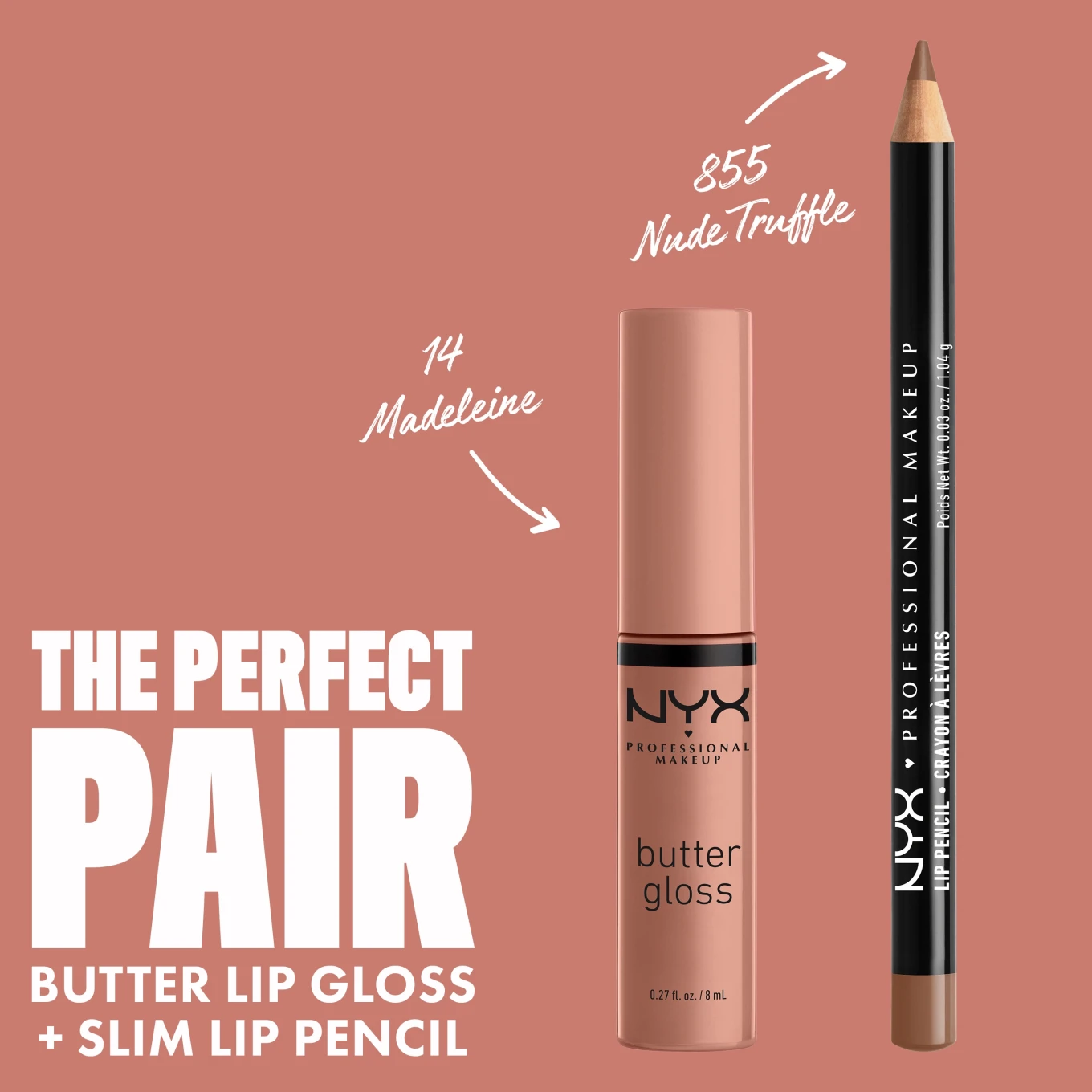 NYX Professional Makeup Butter Gloss Lip Gloss 8 ml 14 Madeleine NYX Professional Makeup