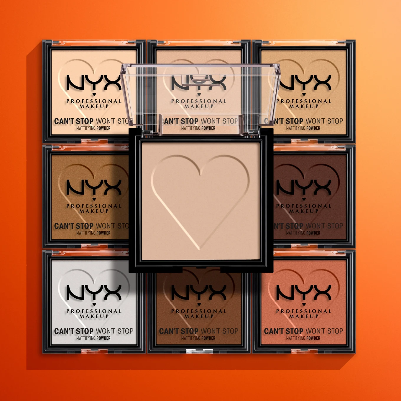 NYX Professional Makeup Can't Stop Won't Stop Mattifying Pressed Powder 6 g 02 Light NYX Professional Makeup