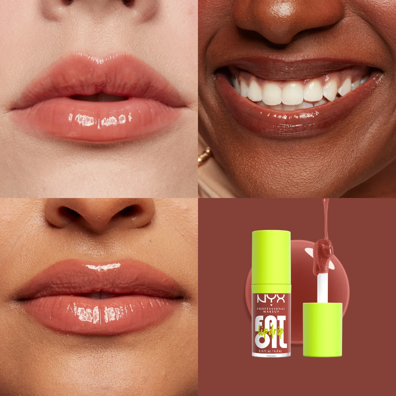 NYX Professional Makeup Fat Oil Lip Drip Lip Gloss 4,8 ml 10 Splash Of Cream NYX Professional Makeup