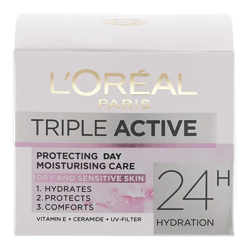 L'Oréal Paris Triple Active Protecting Day Moisturising Care Dry-Sensitive Skin 50 ml LOreal Paris