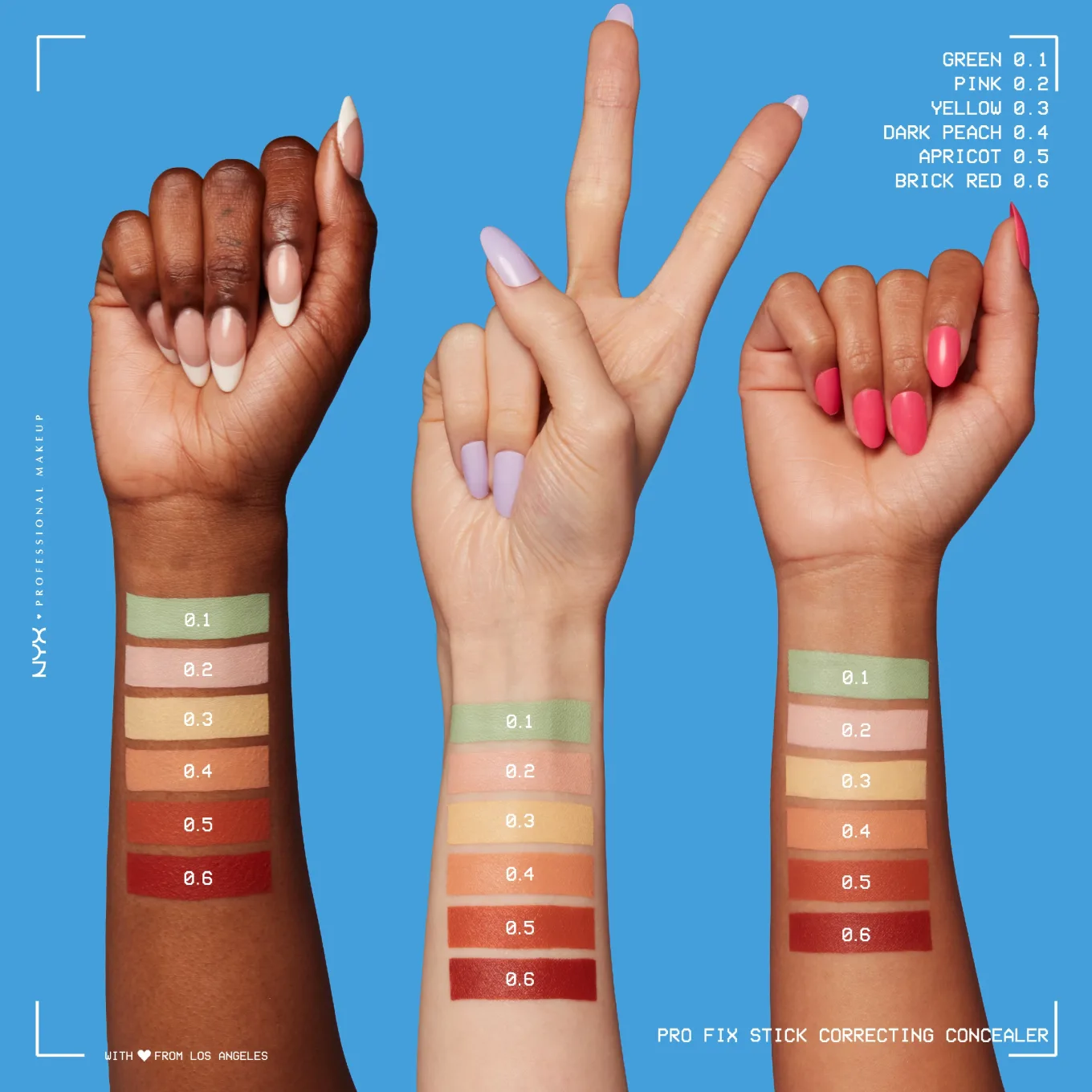 NYX Professional Makeup Fix Stick Concealer Stick 1 g 0.4 Dark Peach NYX Professional Makeup