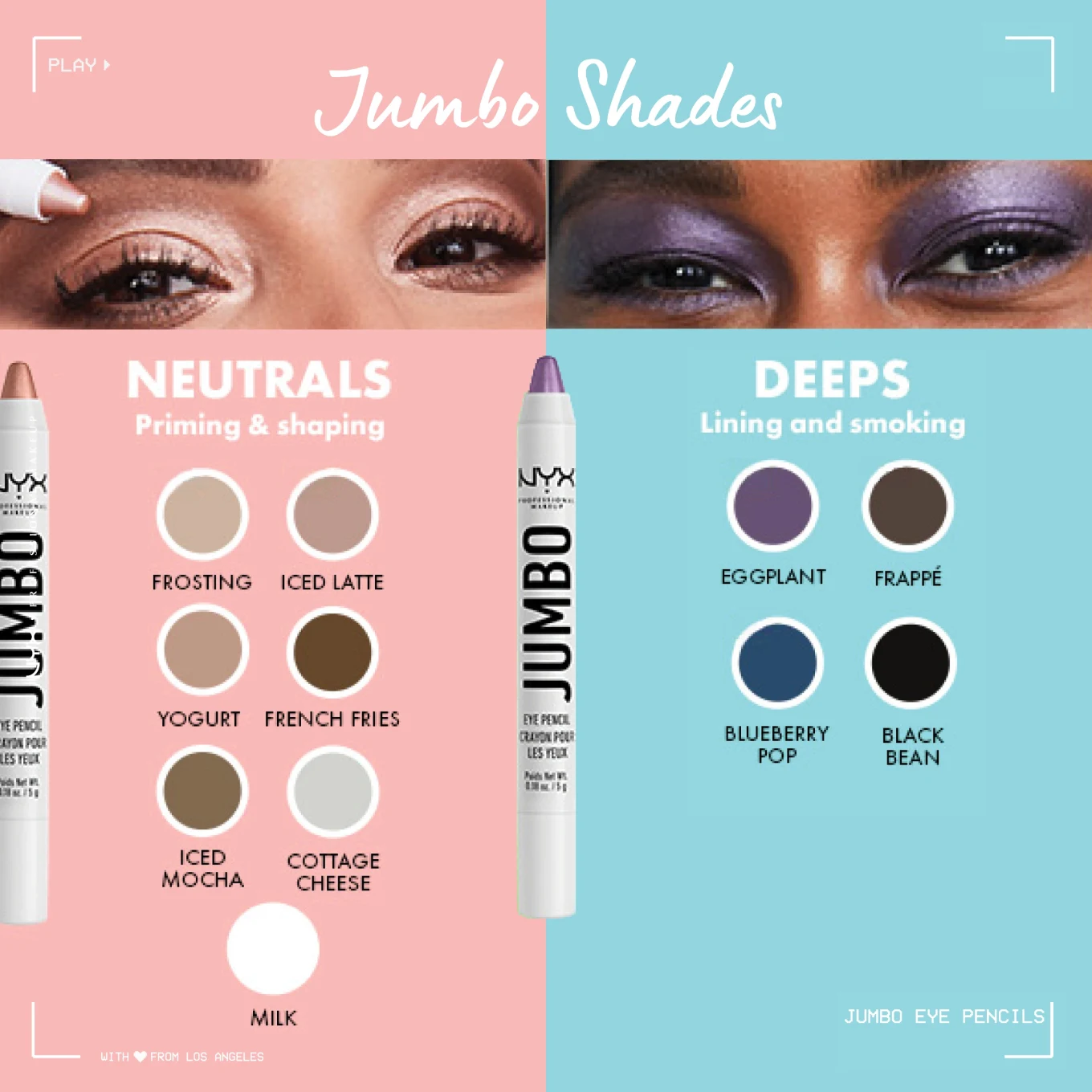 NYX Professional Makeup Jumbo Eye Pencil 5 g 608 Cottage Cheese NYX Professional Makeup