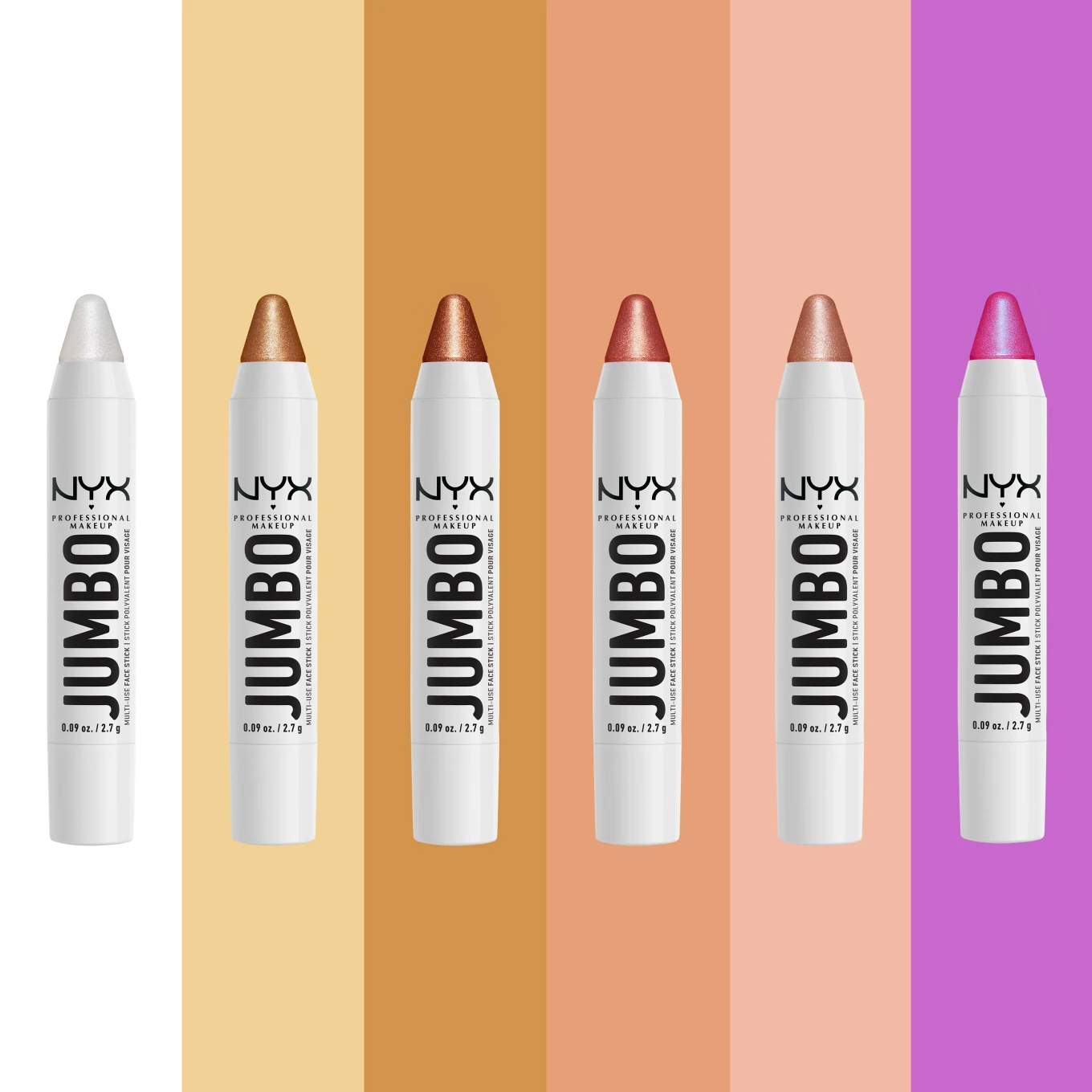 NYX Professional Makeup Jumbo Multi-Use Highlighter Stick 2,7 g 02 Vanilla Ice Cream NYX Professional Makeup