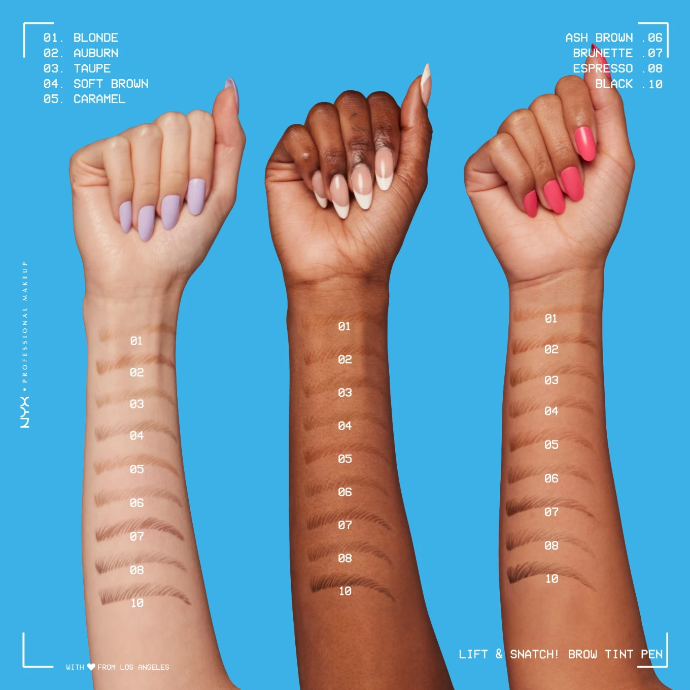 NYX Professional Makeup Lift & Snatch Brow Tint Pen 1 ml 10 Black NYX Professional Makeup