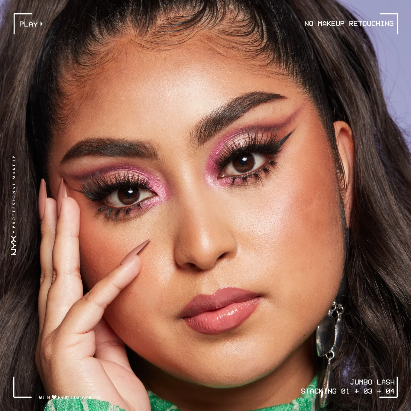 NYX Professional Makeup Jumbo Lash! Vegan False Lashes 04 Fringe Glam NYX Professional Makeup